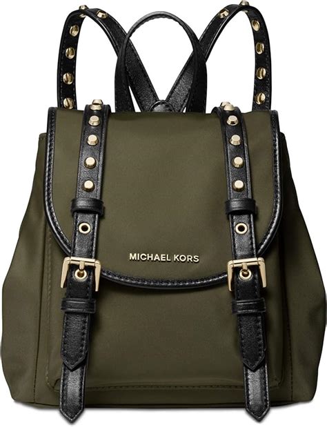 michael kors leila nylon mini flap backpack|Michael Kors Leila Mini Flap Nylon Backpack .